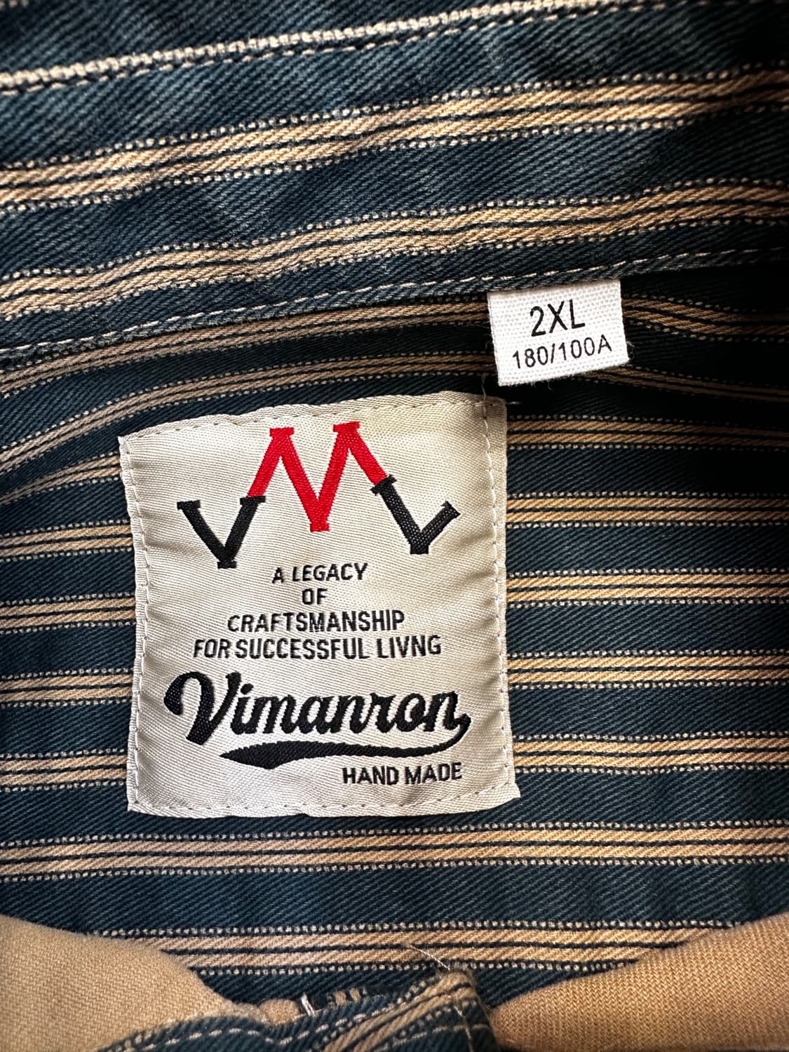 Vimanron 스트라이프 워크 셔츠 상품이미지3