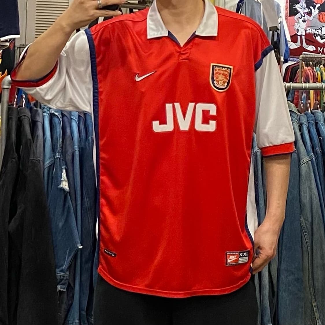 대장급레어 나이키 98년 아스날 베르캄프 홈 유니폼 상품이미지5