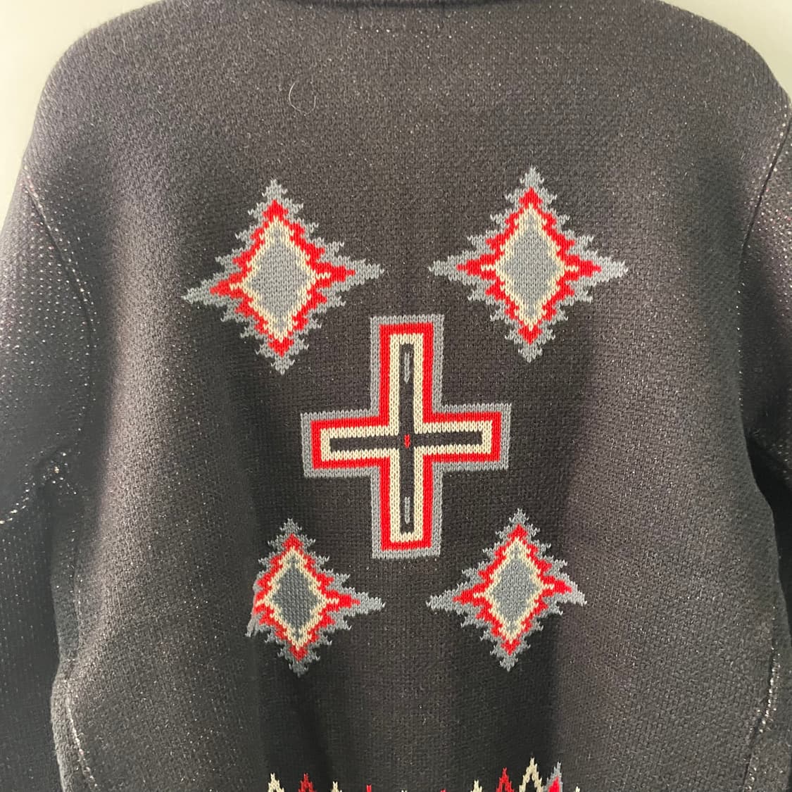 스타일 아이즈 크로스 패턴 니트자켓 상품이미지7