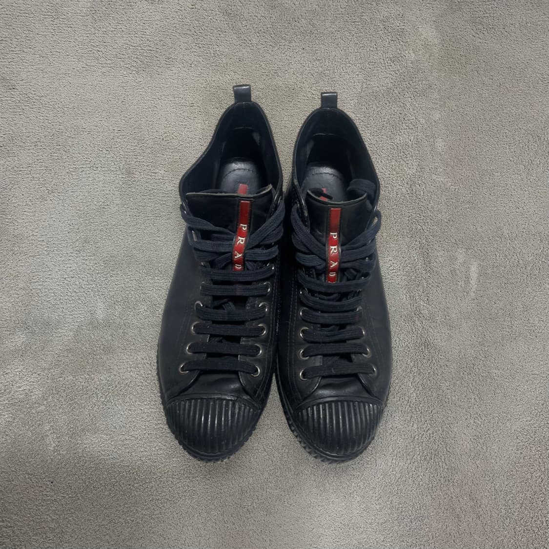 245~250) 프라다 스포츠 빈티지 레더 가죽 스니커즈 상품이미지1