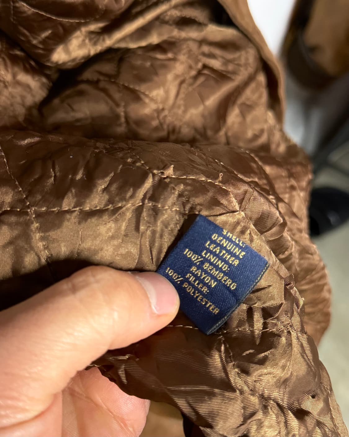 90-00‘s 브룩스브라더스 A-1 스웨이드 봄버자켓 XXL 상품이미지6