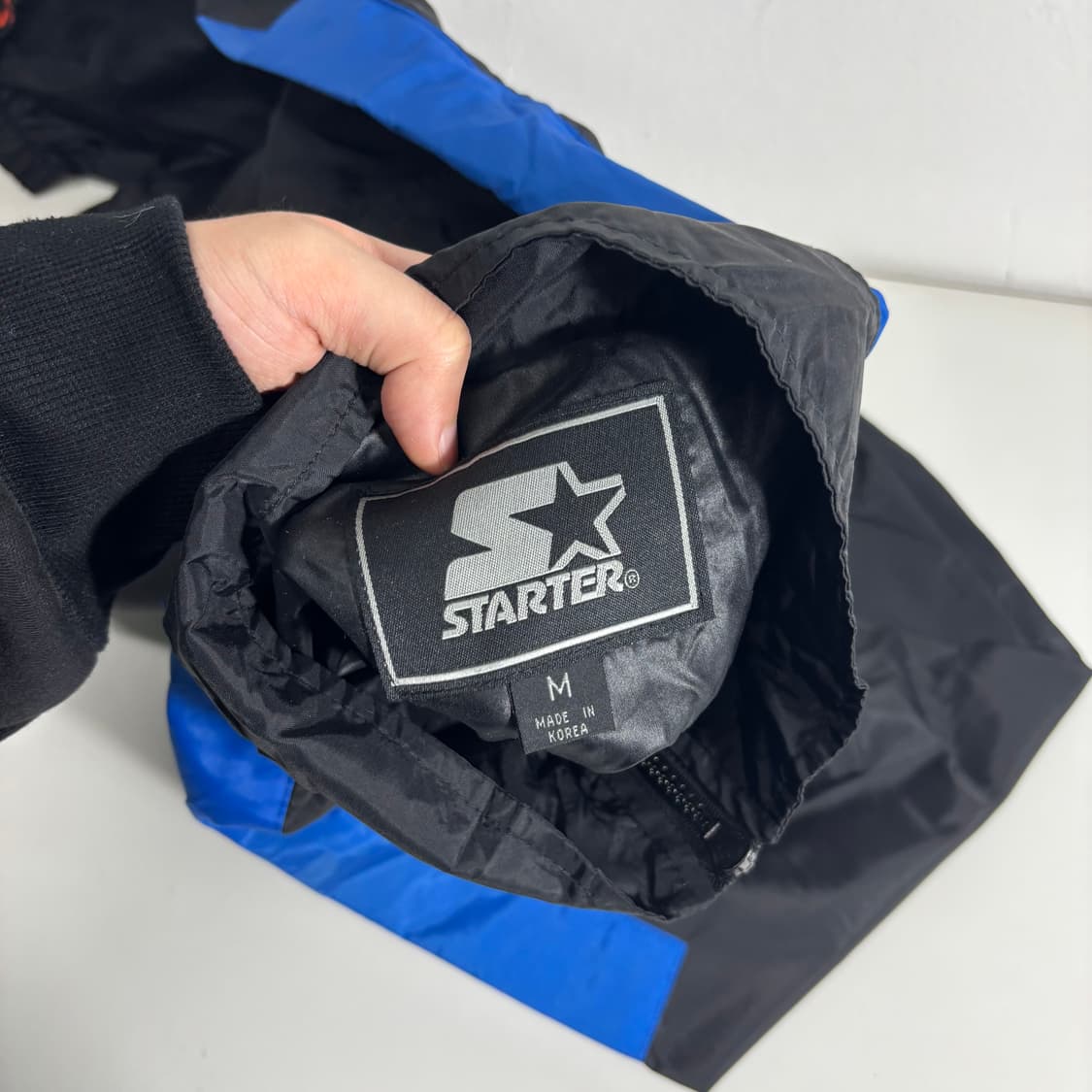 M 스타터 블랙 나일론 아노락 상품이미지4