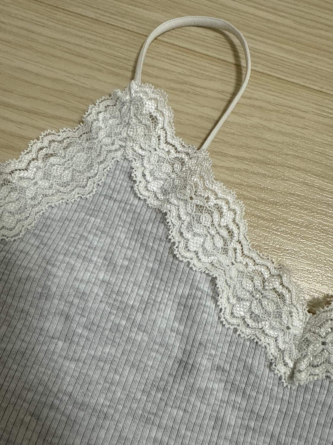 백 멜란지 레이스 슬리브리스 상품이미지3