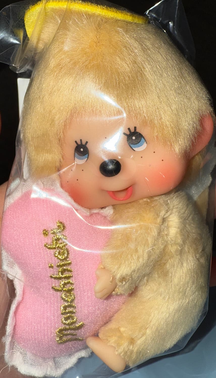 (정품&새상품)몬치치 빅헤드 러브 해피 엔젤 키 체인 베이지 상품이미지1