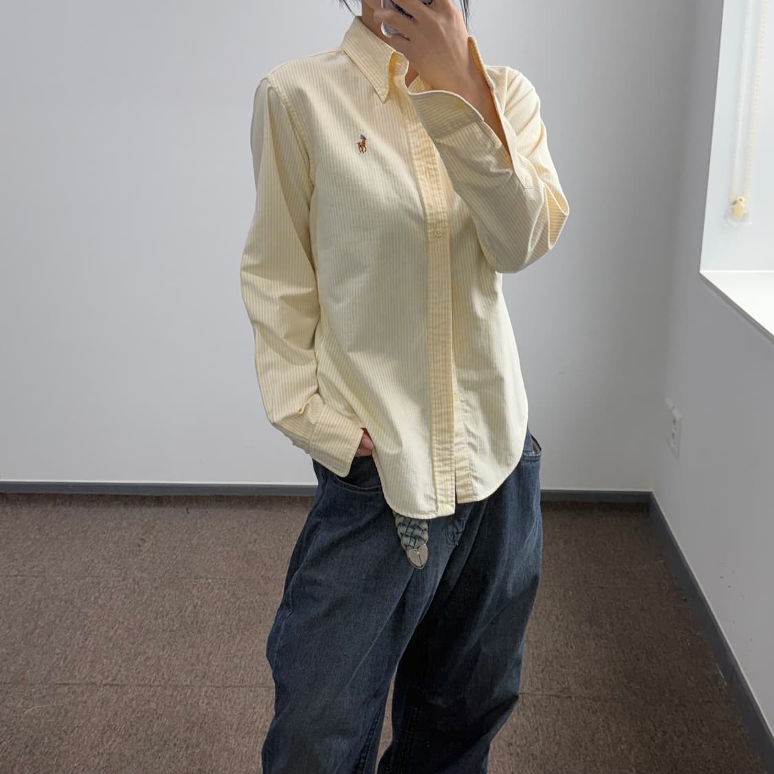 Polo 폴로 멀티포니 라이트 옐로우 스트라이프 셔츠 상품이미지2