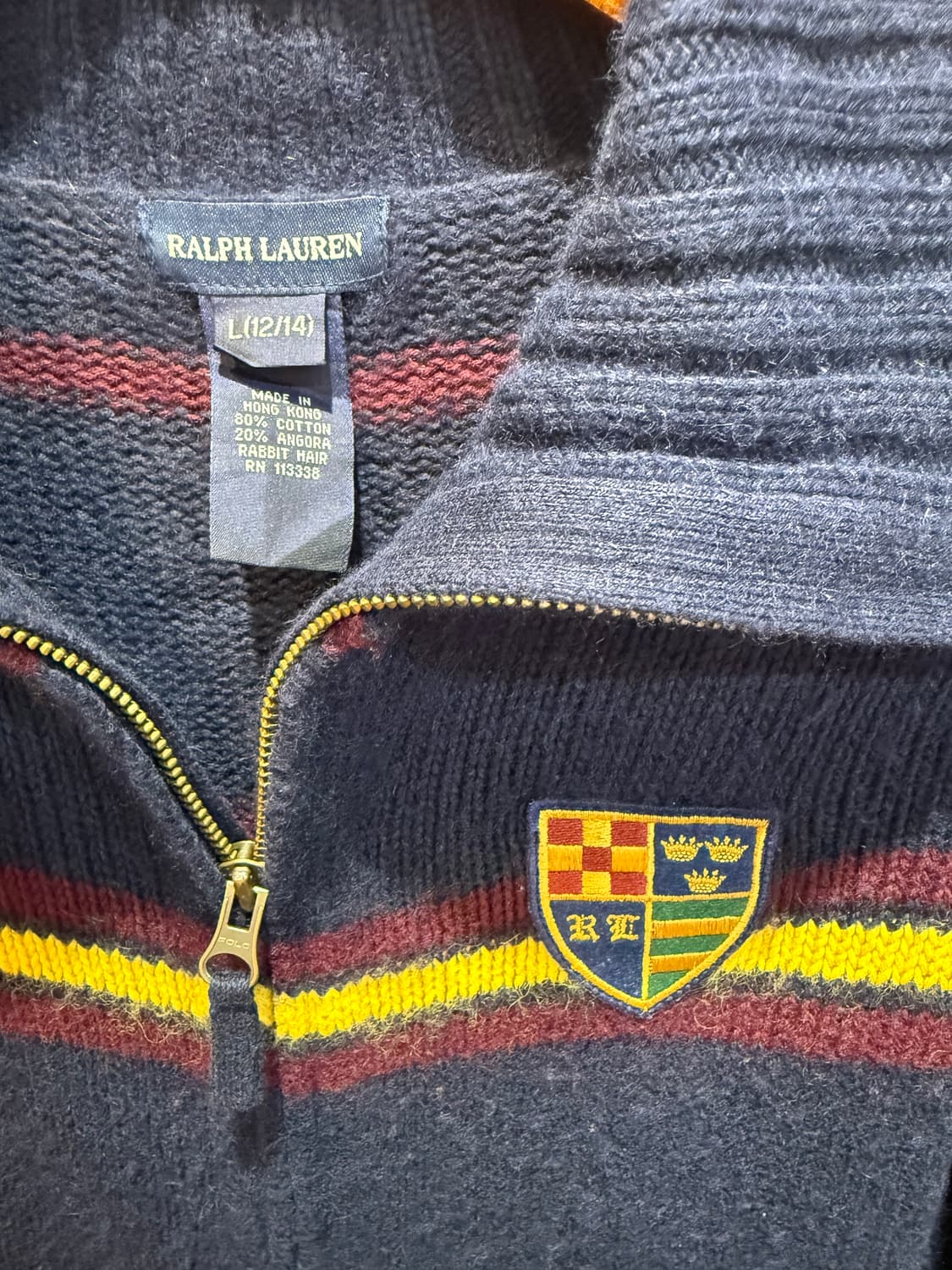 폴로 랄프로렌 카라 짚업 상품이미지3