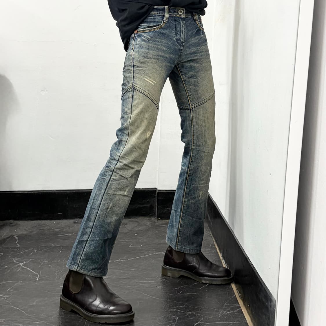 Fuzzy 신치백 데님 팬츠 상품이미지2