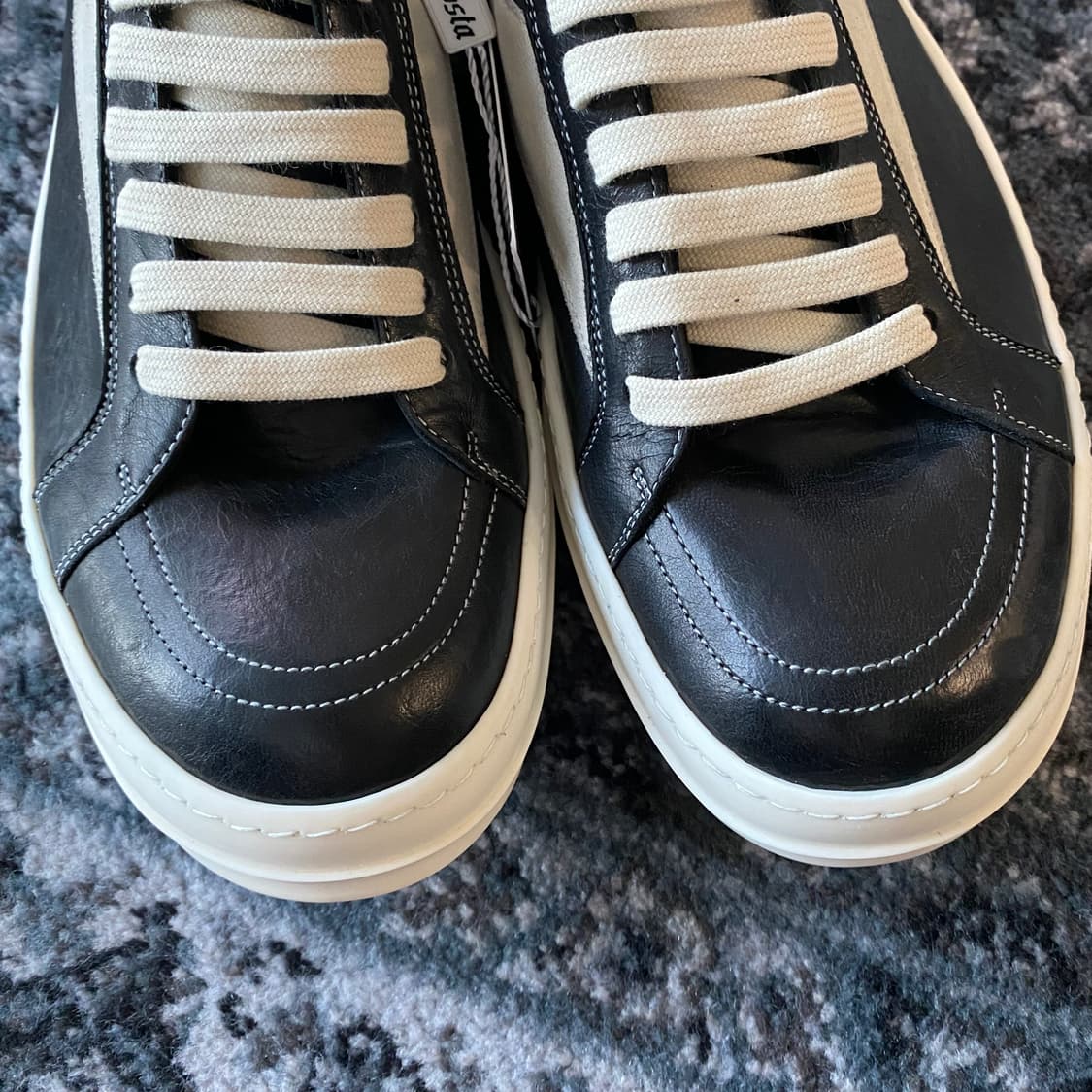 26ss 릭오웬스 템플 빈티지 스니커즈 블랙 44사이즈(LBELVS버젼) 상품이미지5