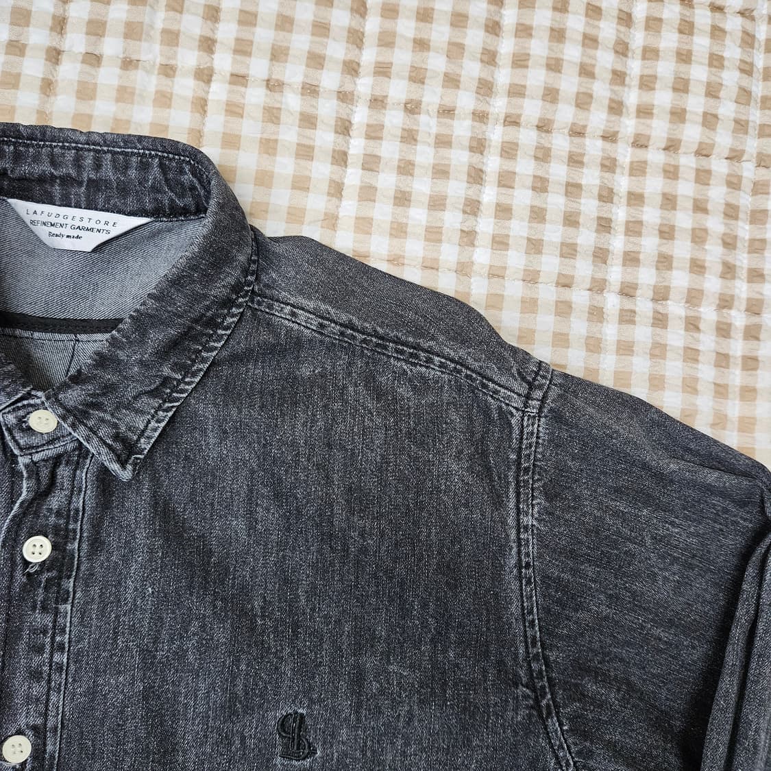 라퍼지스토어 오버핏 데님 청남방 남자100~105 상품이미지3