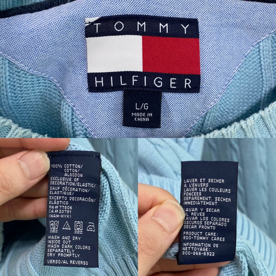 타미힐피거 아카이브 월계수 로고 케이블 니트 상품이미지5