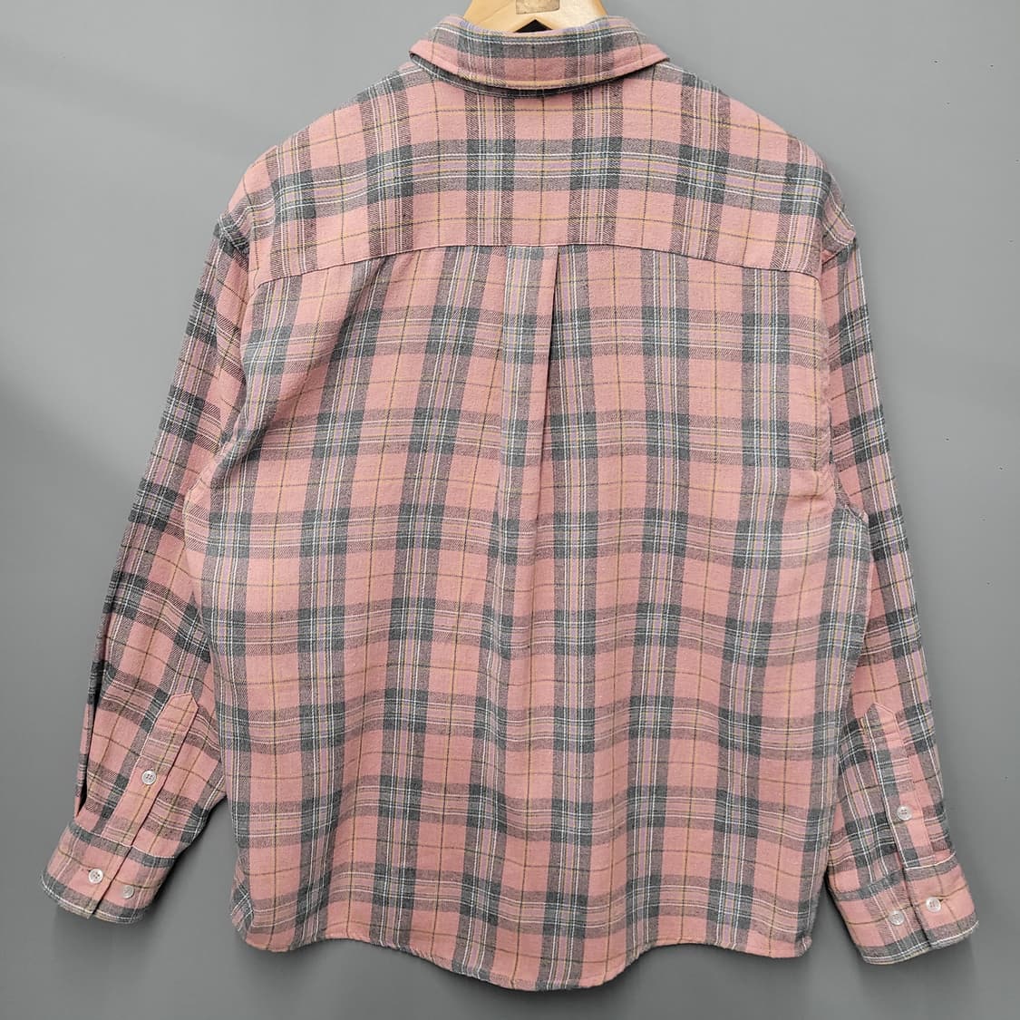 Codegraphy 코드그라피 오버핏 체크 셔츠 핑크 상품이미지2