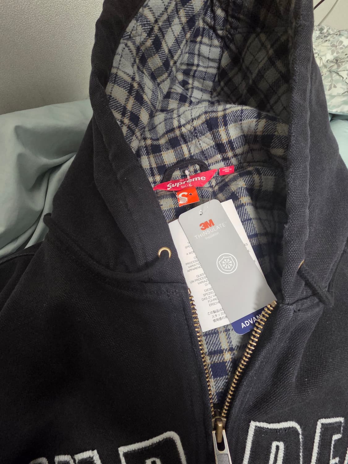 슈프림 25fw 아크리플렉티브 블랙 후드 자켓 상품이미지2