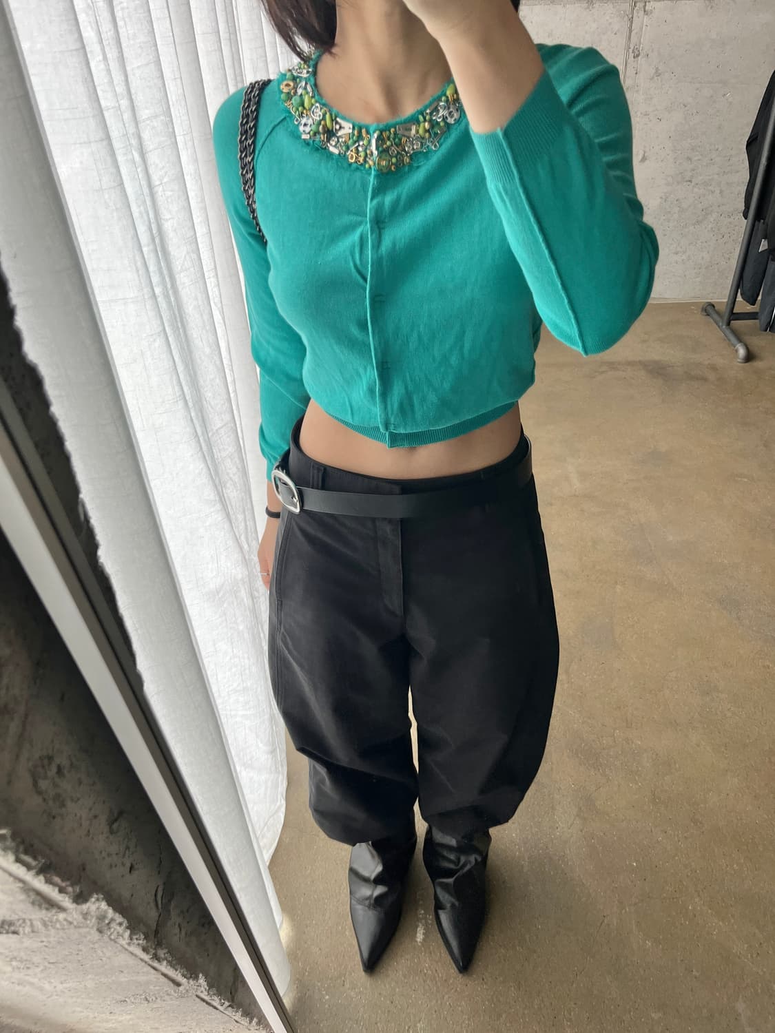 Moschino 모스키노 비디드 칼라 가디건 상품이미지4