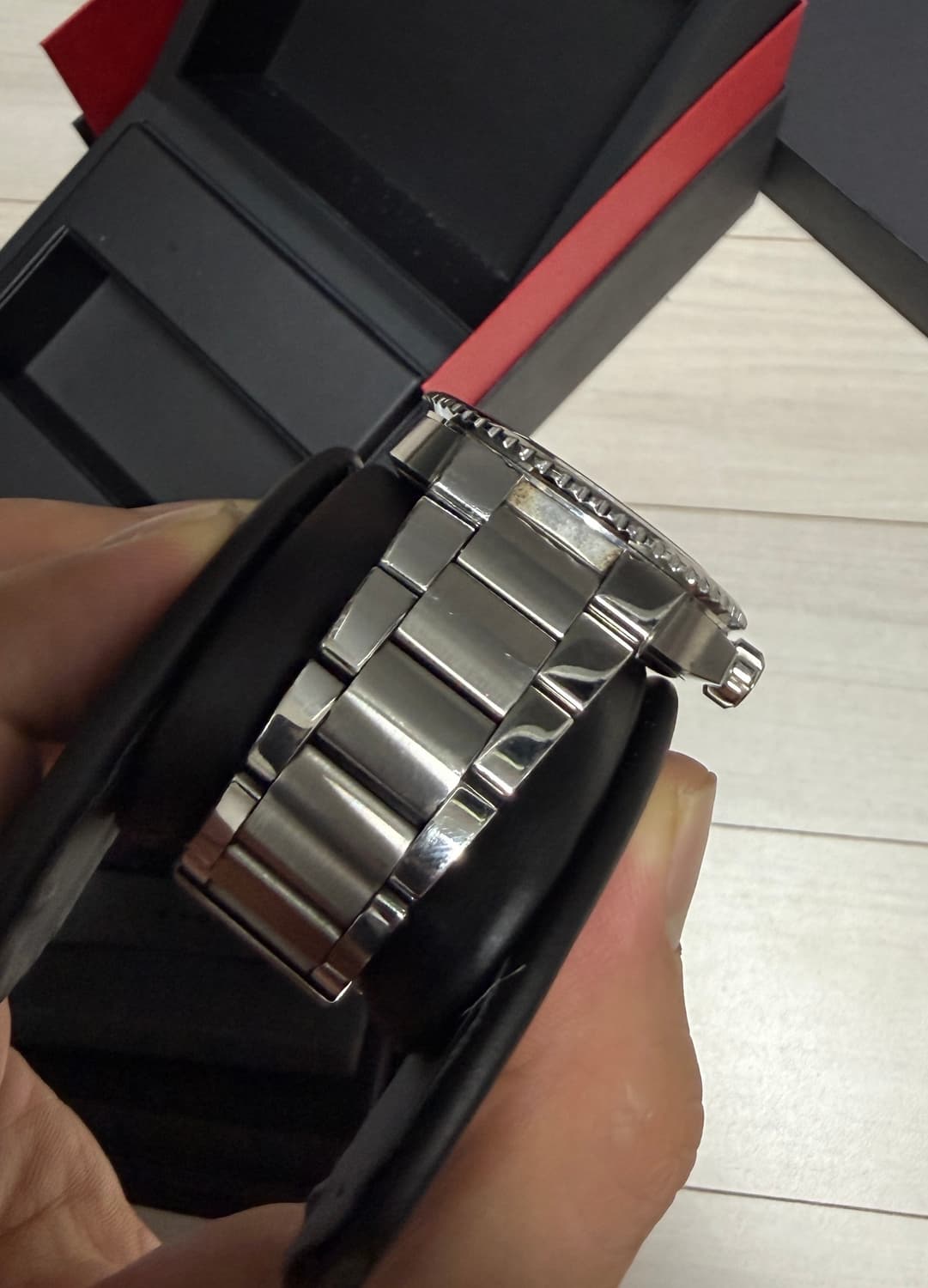 오리스 애커스 딥블루 43mm 풀세트 (국내 성골 / 정품 러버밴드 포함 상품이미지5