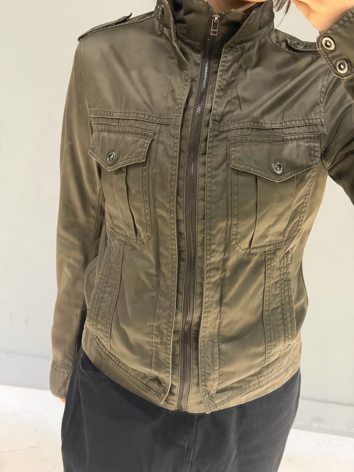 high-neck pocket detail jacket 상품이미지4