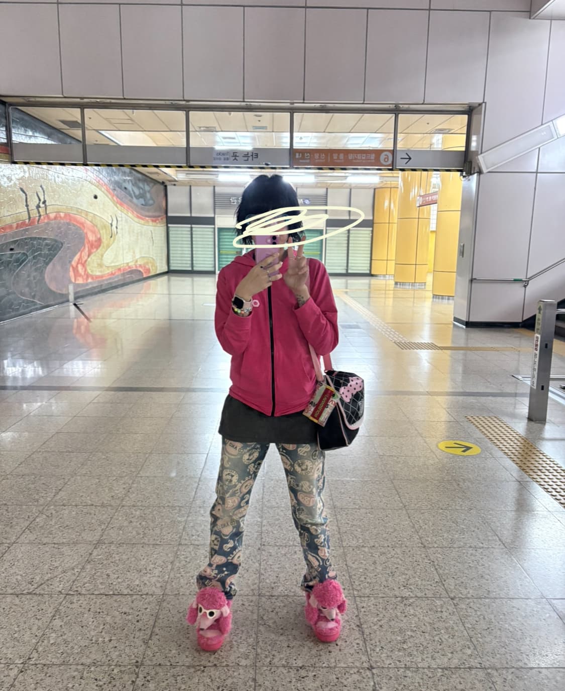 헬로키티 에반게리온 콜라보 후드 에바키티 상품이미지6
