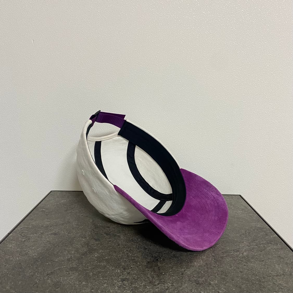 (OS) 슈프림 박스로고 캠프캡 모자 스웨이드 바이저 퍼플 내츄럴 상품이미지7