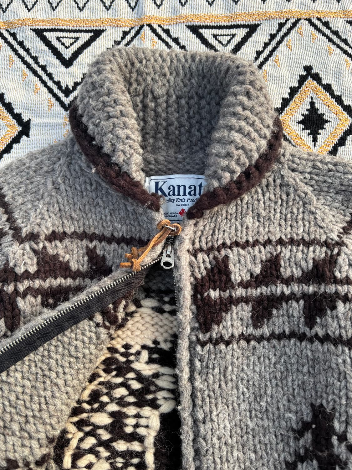 NEIGHBORHOOD × Kanata Cowichan Zip Knit 상품이미지3