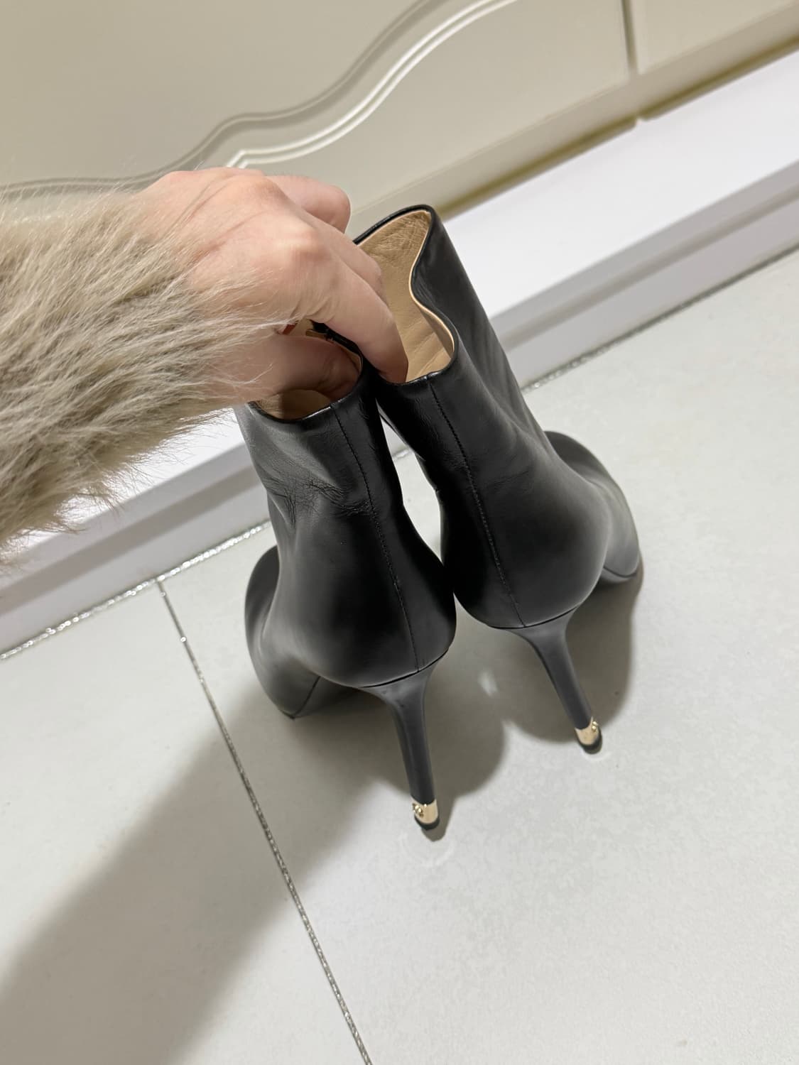 샤넬 램스킨 앵클부츠 상품이미지2