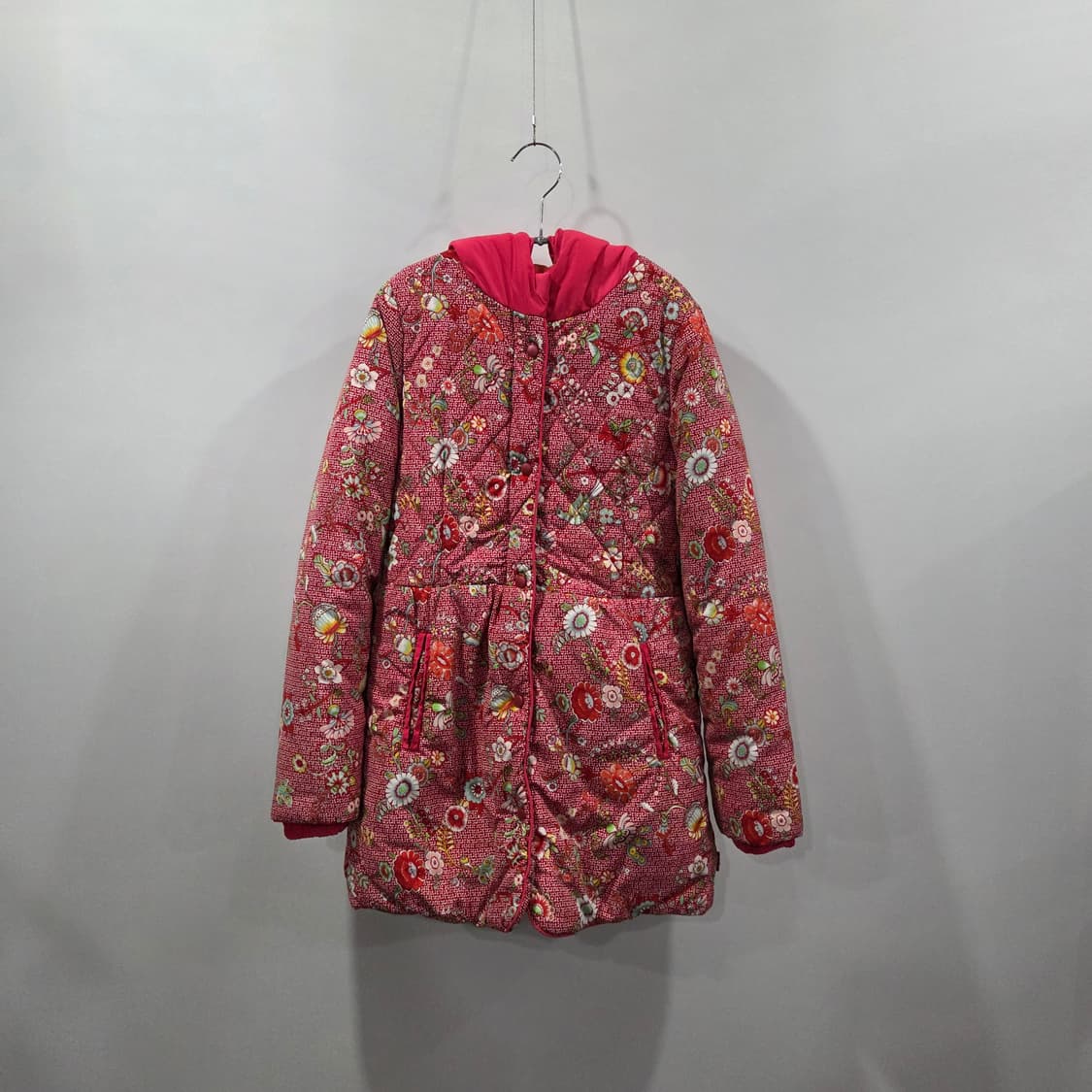 오일릴리 플라워 패턴 패딩152/12Y  상품이미지1