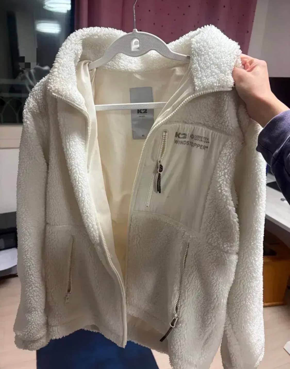 정가19]K2 고어텍스 윈드스토퍼 플리스 자켓 아이보리 비숑 인피니움 상품이미지1