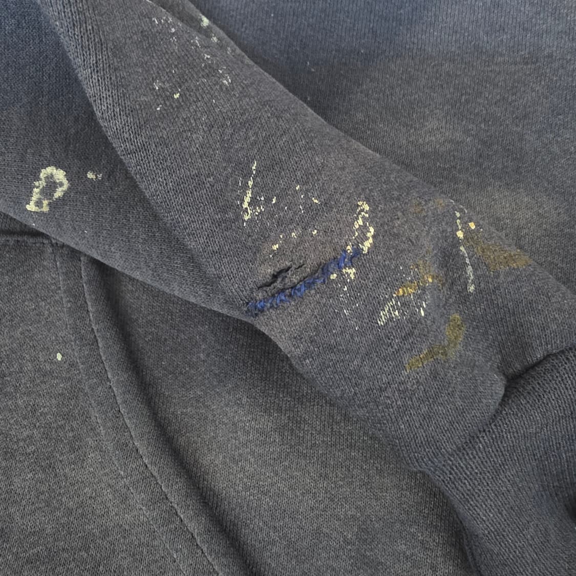 [M] 90s 러셀 애슬레틱 후드집업 네이비 ver. 트래쉬드, 페이드 상품이미지5