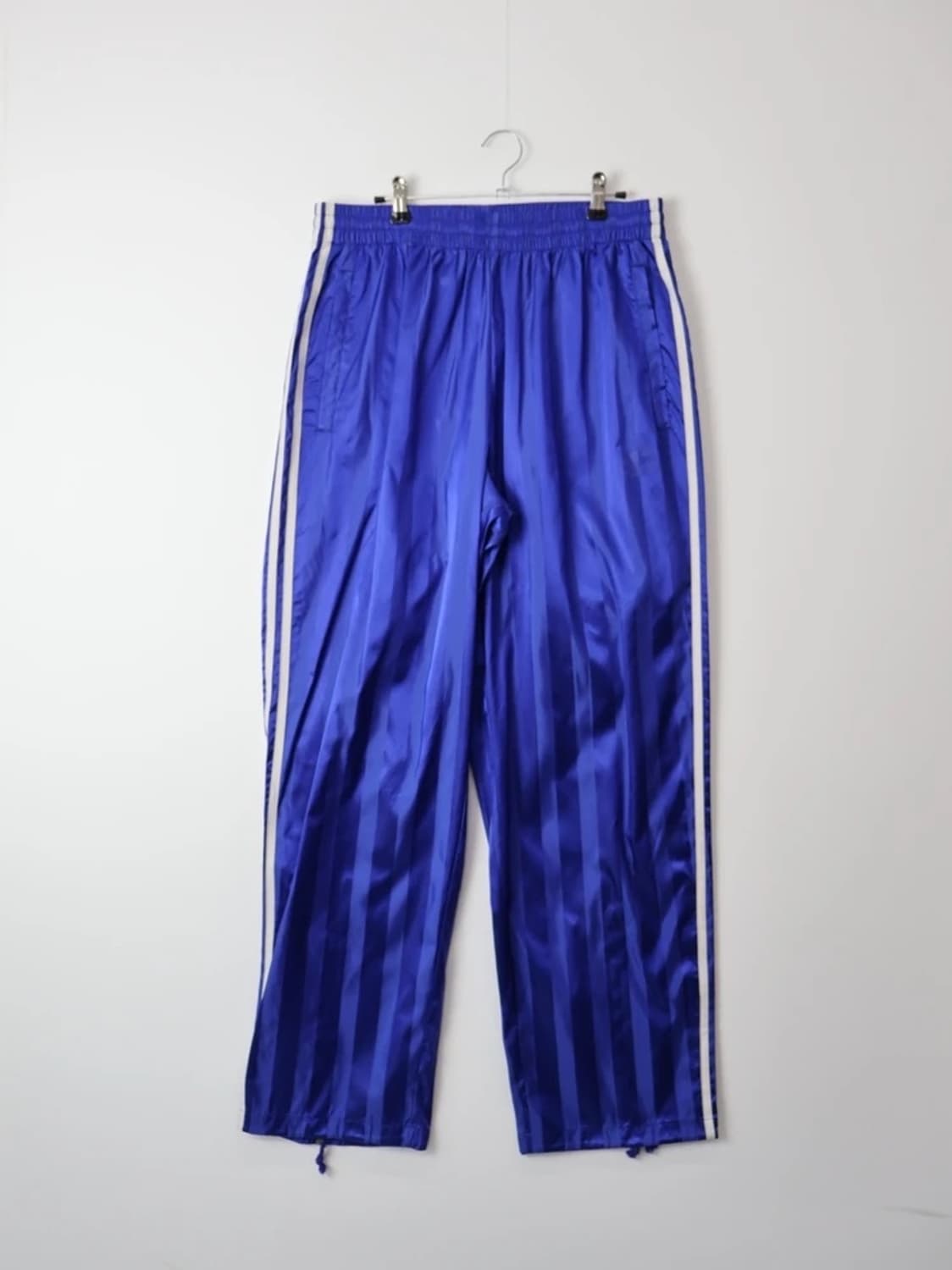 Adidas Blue Satin 3 Stripe Track Pants 상품이미지4