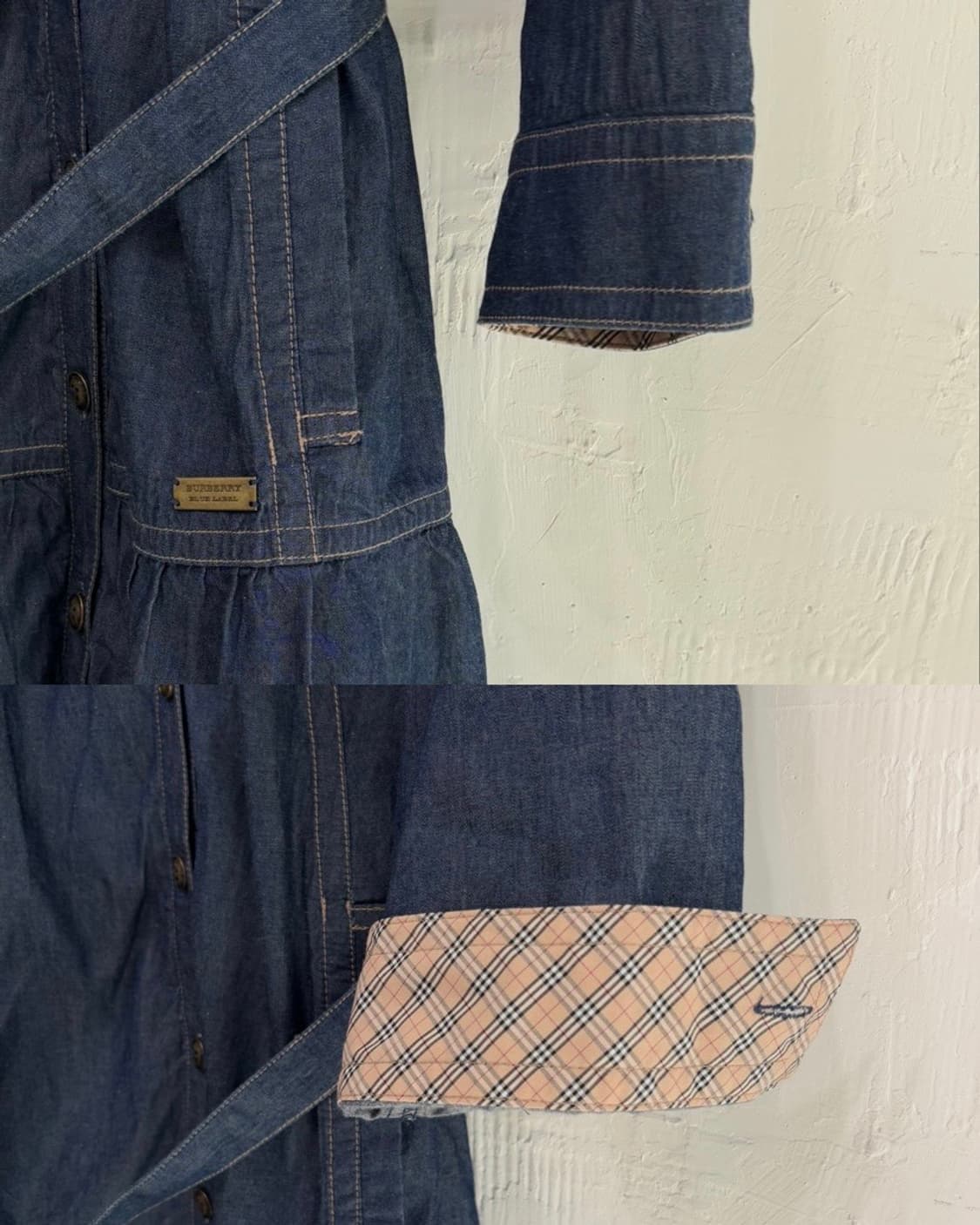 Burberry 버버리 데님 셔츠 플리츠 원피스   상품이미지9