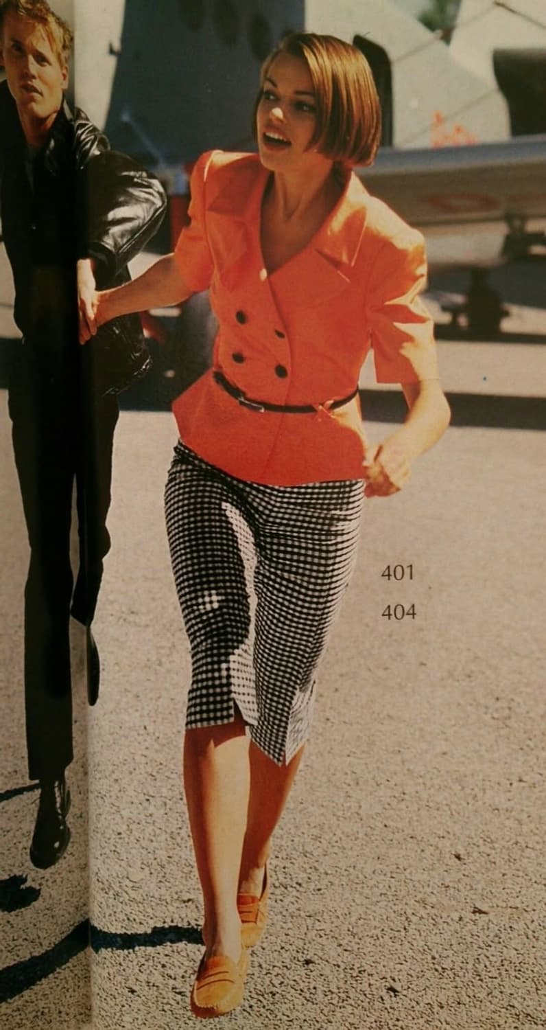 꾸레쥬 쿠레쥬 정품 체크 카프리 팬츠 상품이미지9