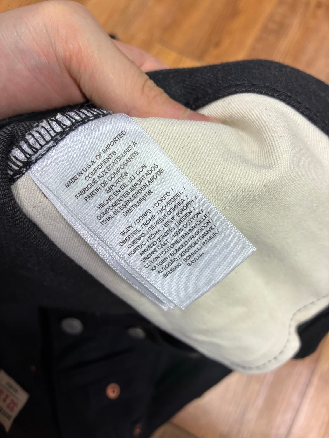 RRL 더블알엘 슬림핏 블랙 셀비지 진 청바지 32 x 30 상품이미지7