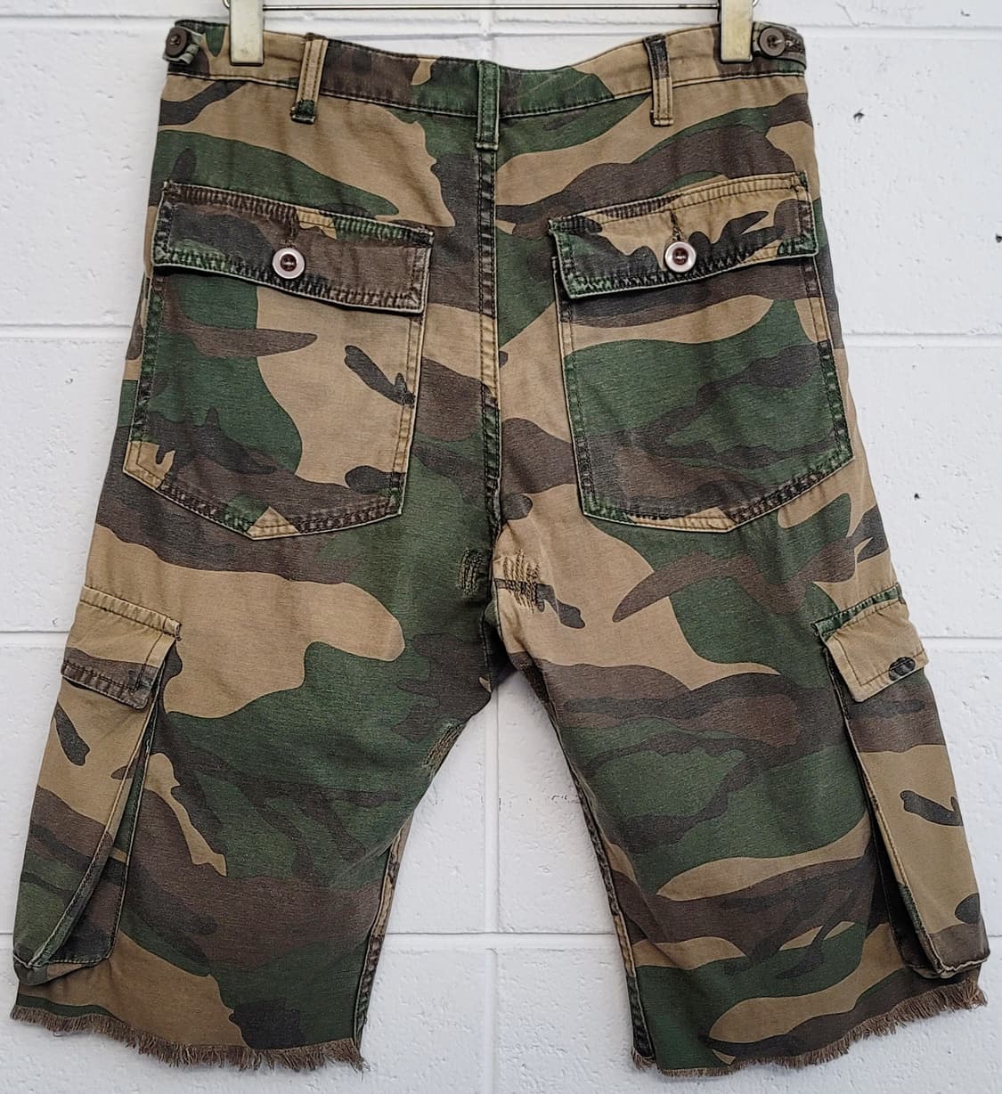 아티네로(ARTINERO) 빈티지 카모 밀리터리 하프팬츠(반바지) 판매 상품이미지2