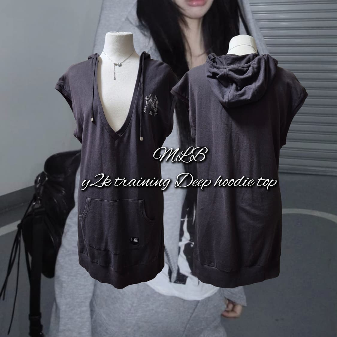 MLB y2k training Deep hoodie top 상품이미지1