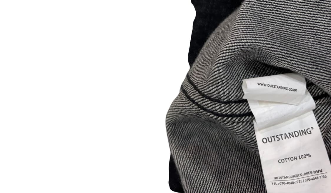 아웃스탠딩 흑청 셀비지 데님 2ND 자켓 상품이미지4