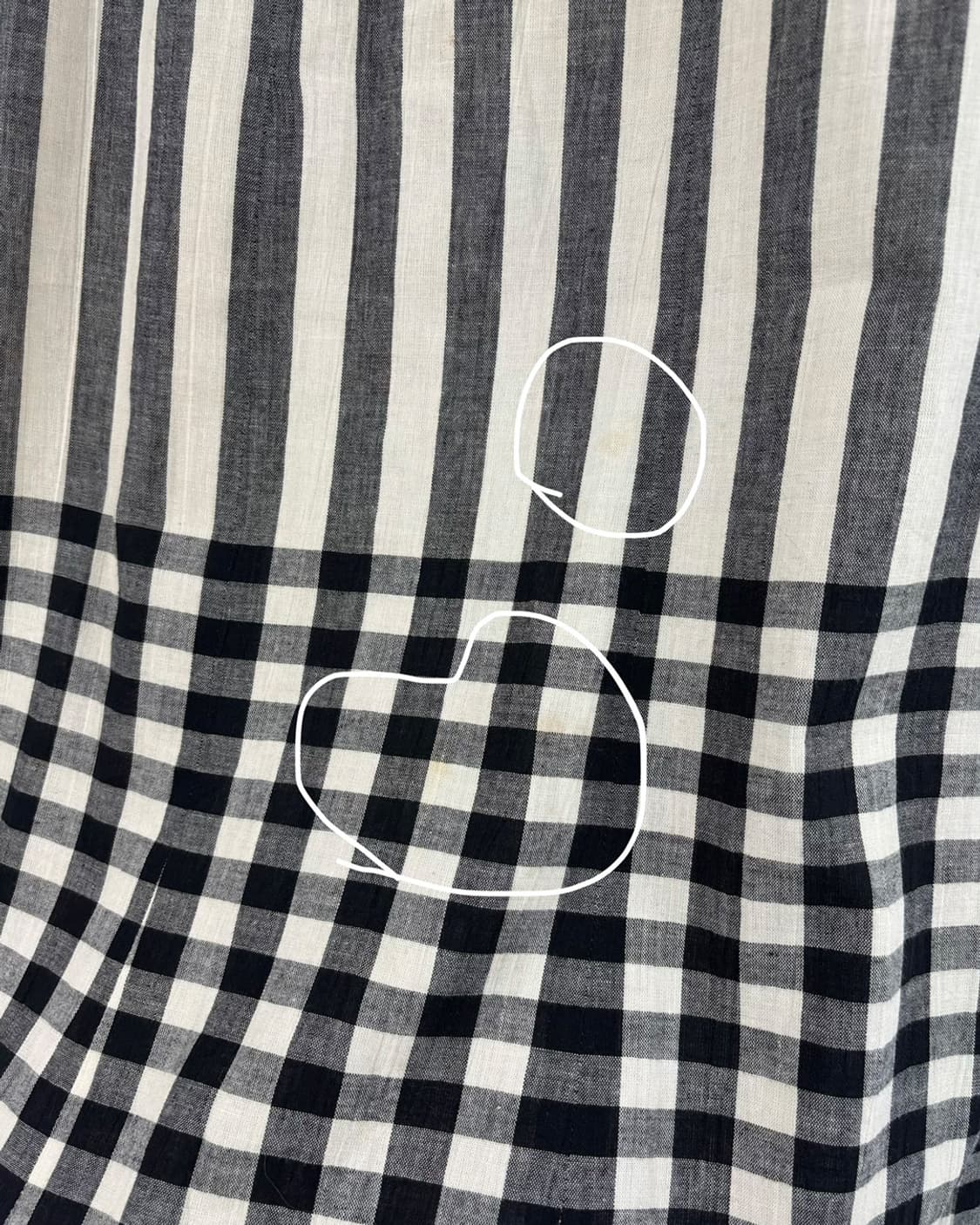 ditto stripe gingham long skirt 상품이미지6
