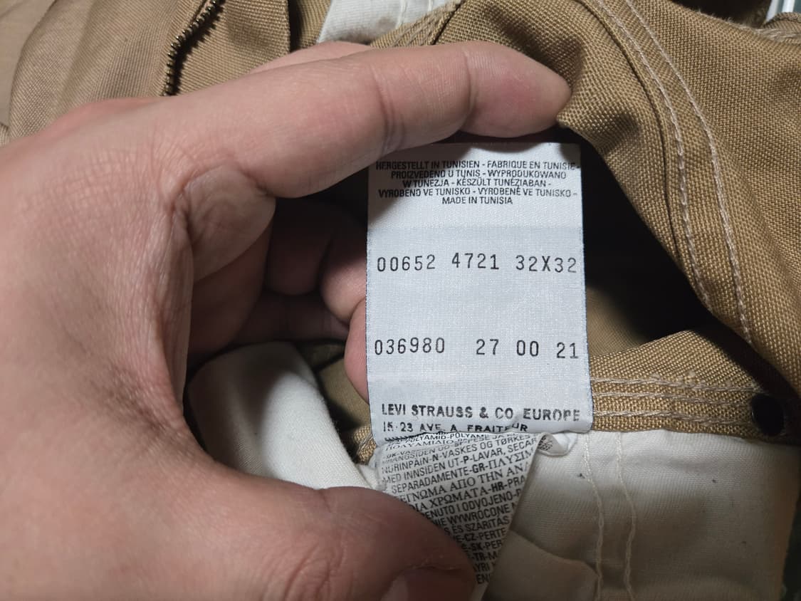 빈티지 90's 리바이스 워크웨어 팬츠 32x32(실30-31사이즈) 상품이미지5
