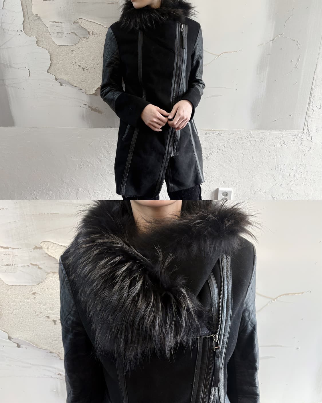 Fur sheepskin long jacket 상품이미지1