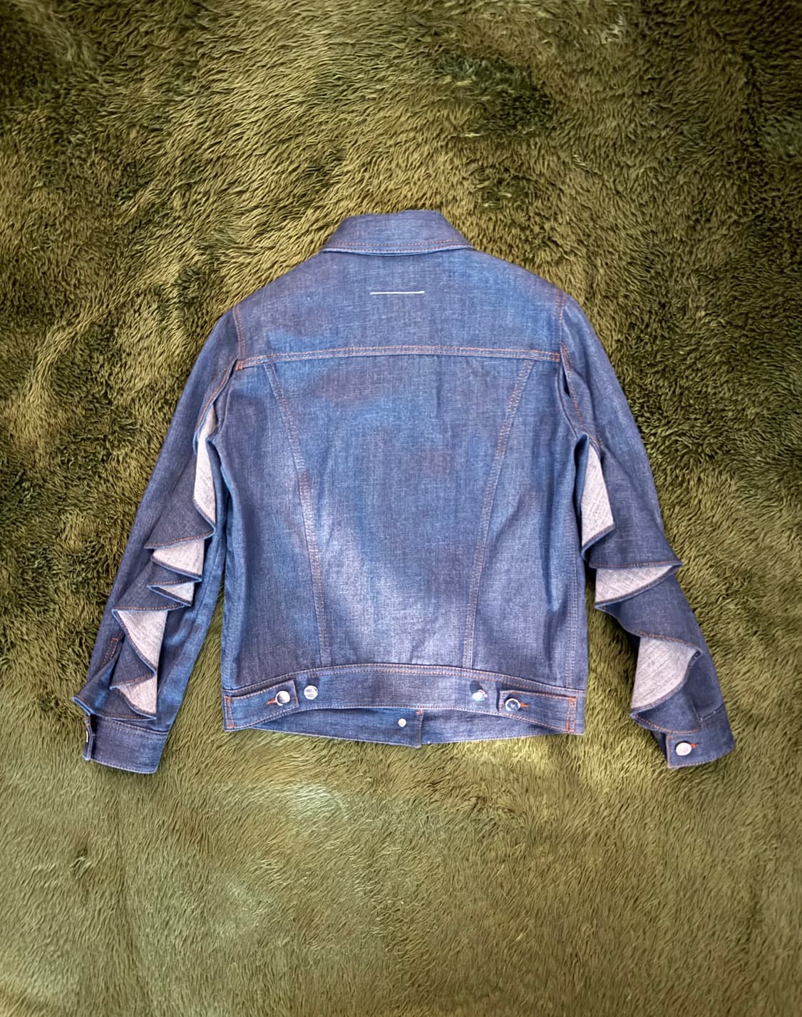 [36] MM6 메종 마르지엘라 Made in Italy 러플 데님 자켓 상품이미지7