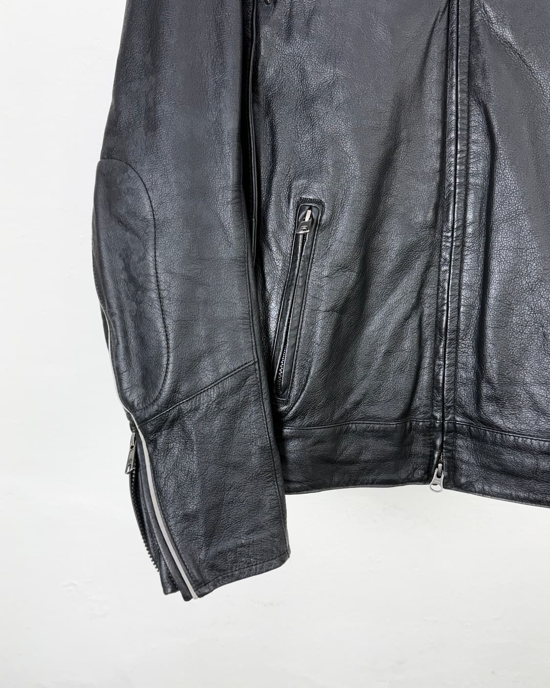 할리 데이비슨 보를웨이 벤틸레이션 카우 하이드 라이더 자켓 상품이미지4