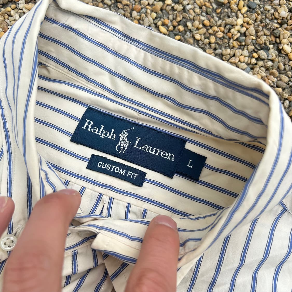 폴로 (POLO RalphLauren)옐로우 스트라이프 셔츠 상품이미지4