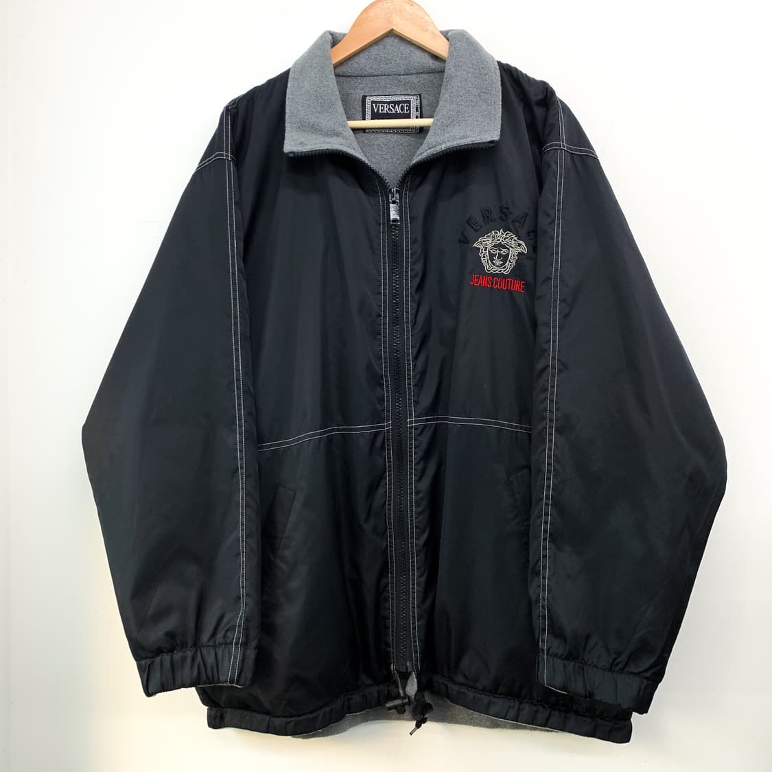 베르사체 90s 메두사 로고 리버시블 플리스 점퍼 상품이미지5