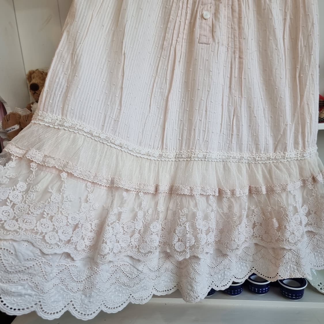 핑크 레이스 미니 원피스 상품이미지3