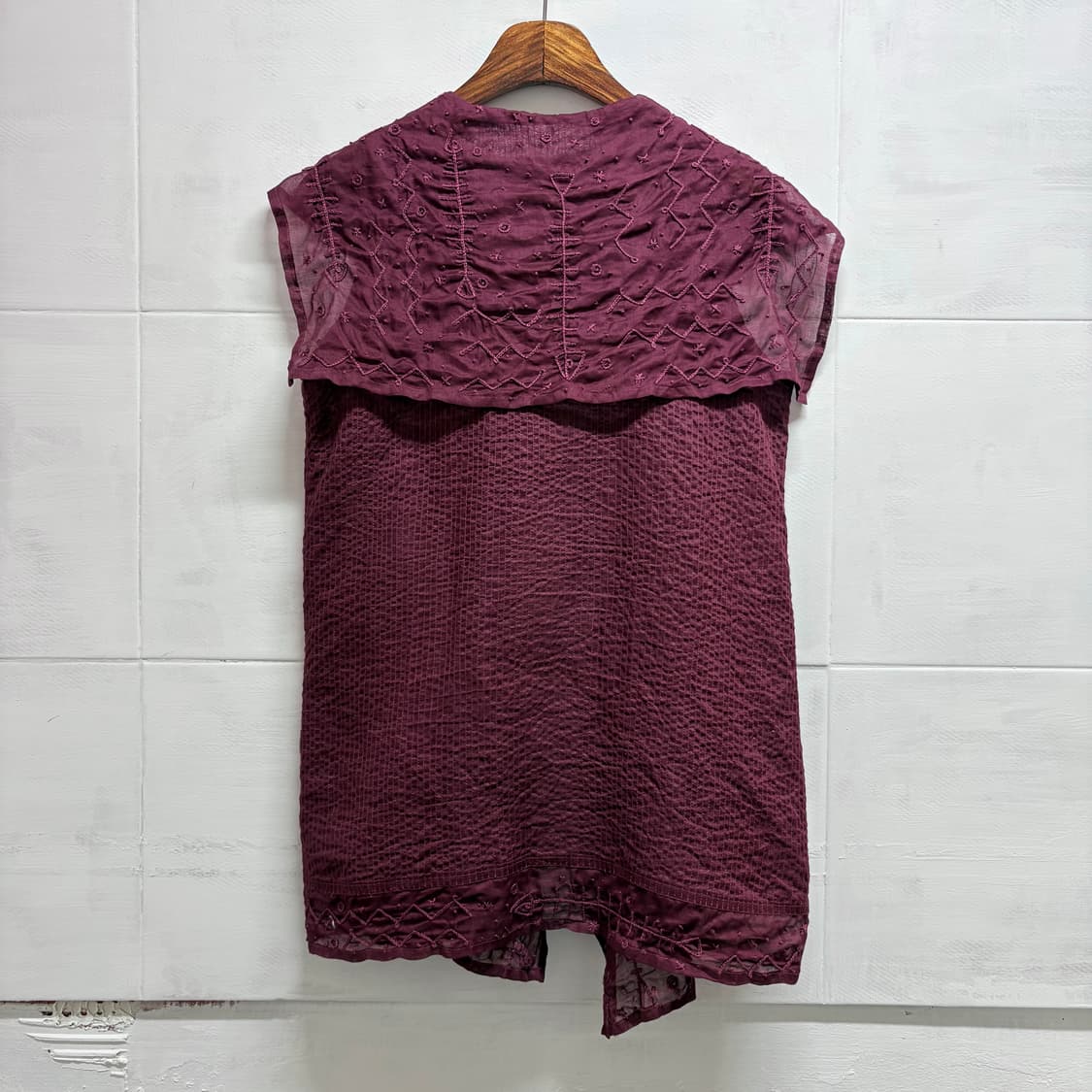 TSUMORI CHISATO 자수 페어리 블라우스 베스트 M JPN  상품이미지6