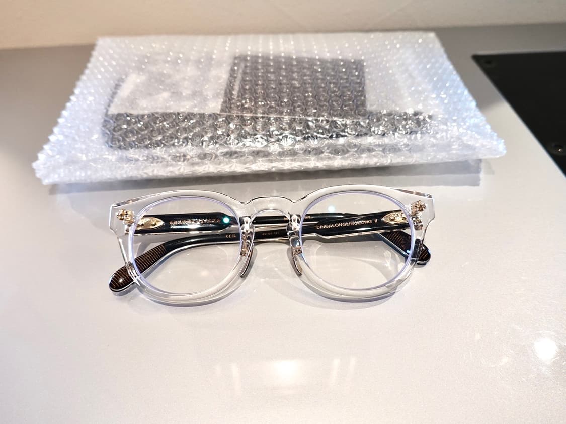 크롬하츠 딩가롱링롱2 크리스탈 블랙/골드 안경 상품이미지2