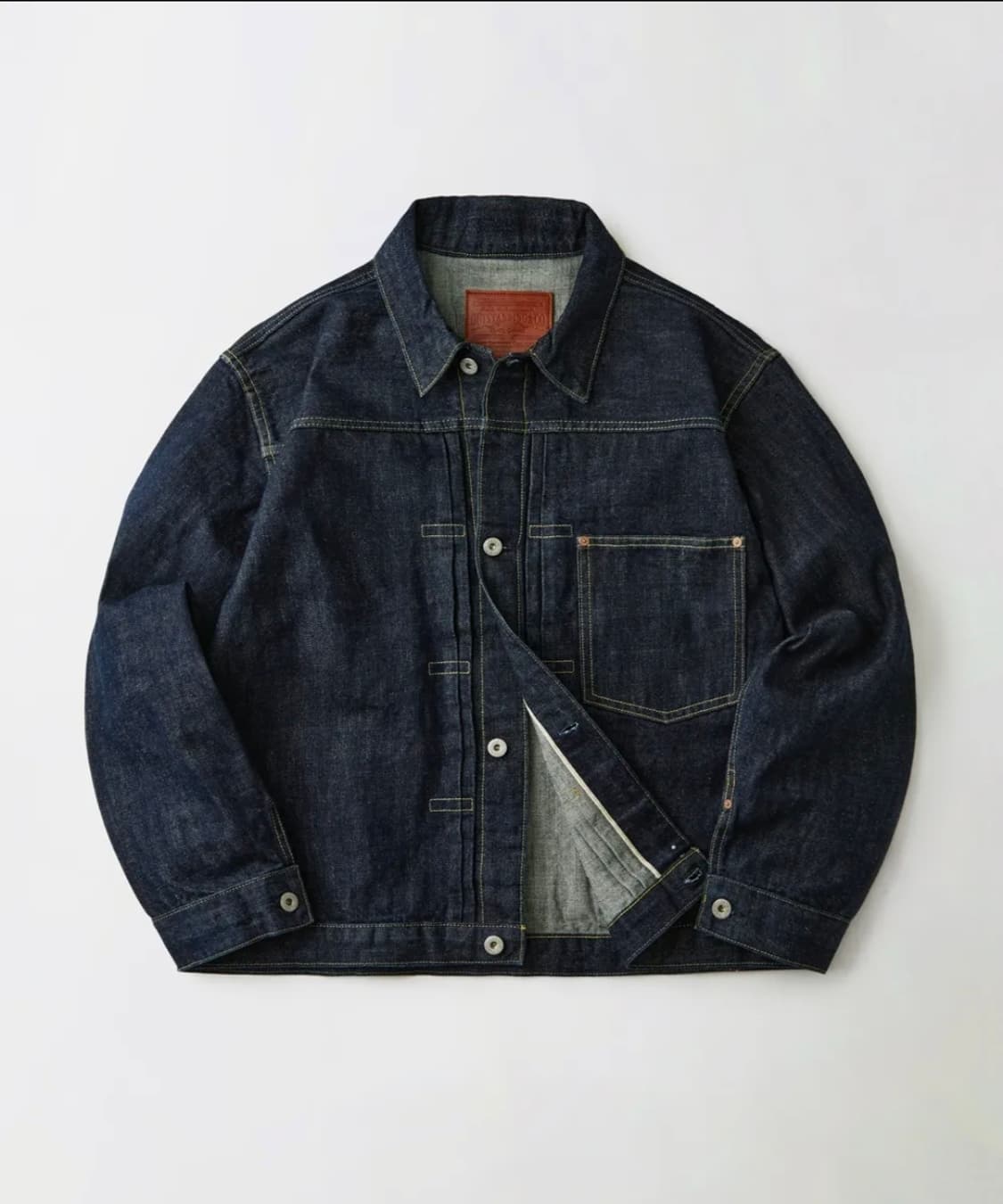 아웃스탠딩 SELVEDGE DENIM 1ST JACKET_INDIGO 상품이미지1