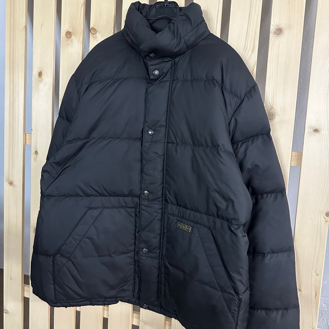 (M) 폴로 랄프로렌 블랙 덕다운 푸퍼 패딩 상품이미지2