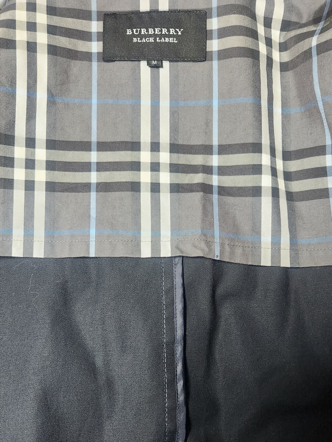 버버리 블랙라벨  체크 안감 자켓 M 상품이미지3