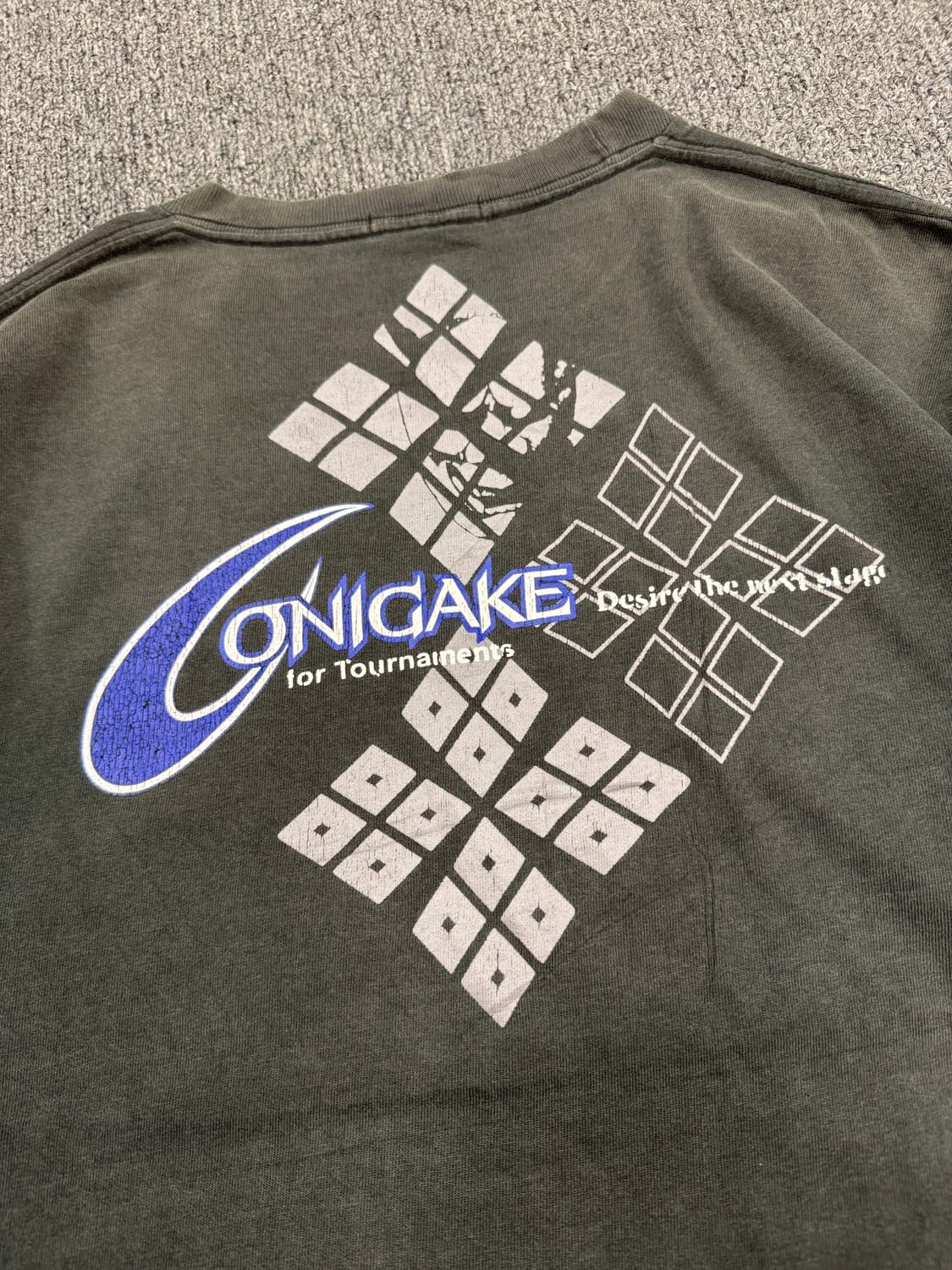 OS)Onigake 빈티지 프린팅 반팔 상품이미지6