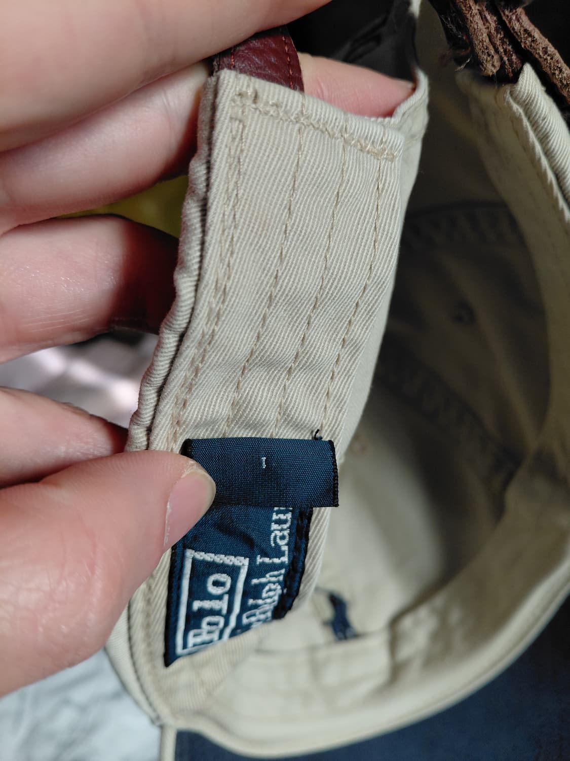 [폴로 랄프로렌]구형 볼캡 베이지컬러  상품이미지9