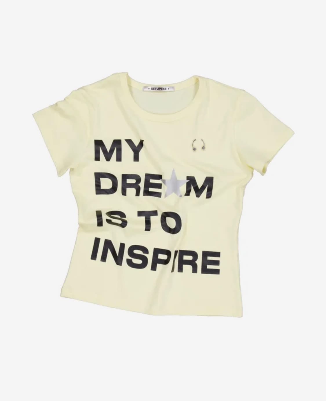 셋업이엑스이 DREAM PIERCING TOP / YELLOW 상품이미지1