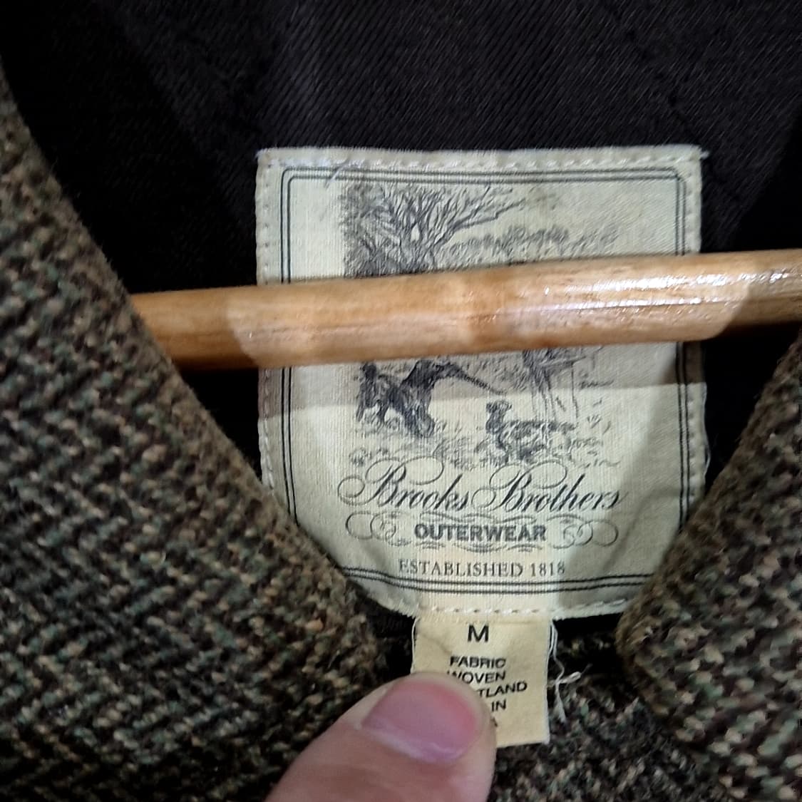 Brooks brothers 브룩스브라더스 파이어맨 헤링본 코트 상품이미지4